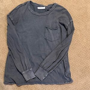 We The Free Charcoal Long Sleeve Top